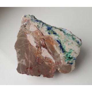 Różanka świętokrzyska zmineralizowana malachitem i azurytem