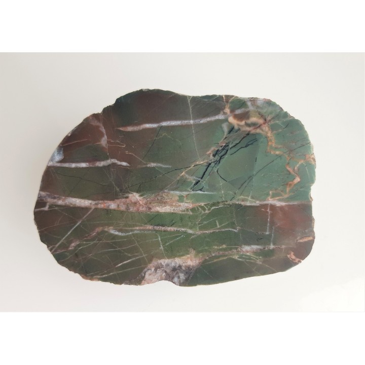 Zielono-czerwony jaspis, rogowiec z okolic Kamiennej Góry