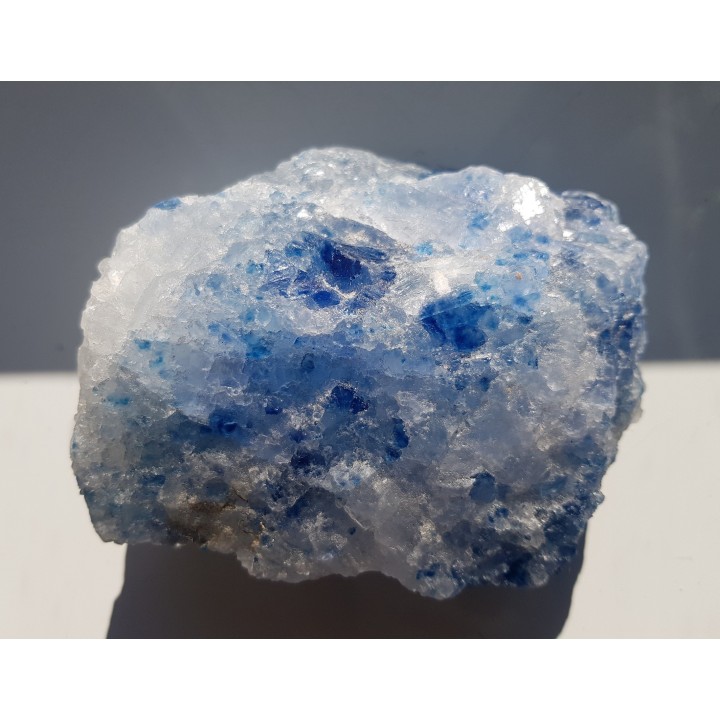 Spektakularny, duży, błękitny halit z Kłodawy