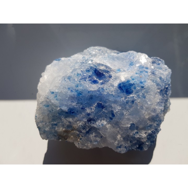 Spektakularny, duży, błękitny halit z Kłodawy