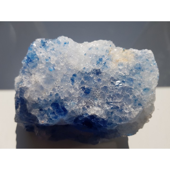 Spektakularny, duży, błękitny halit z Kłodawy