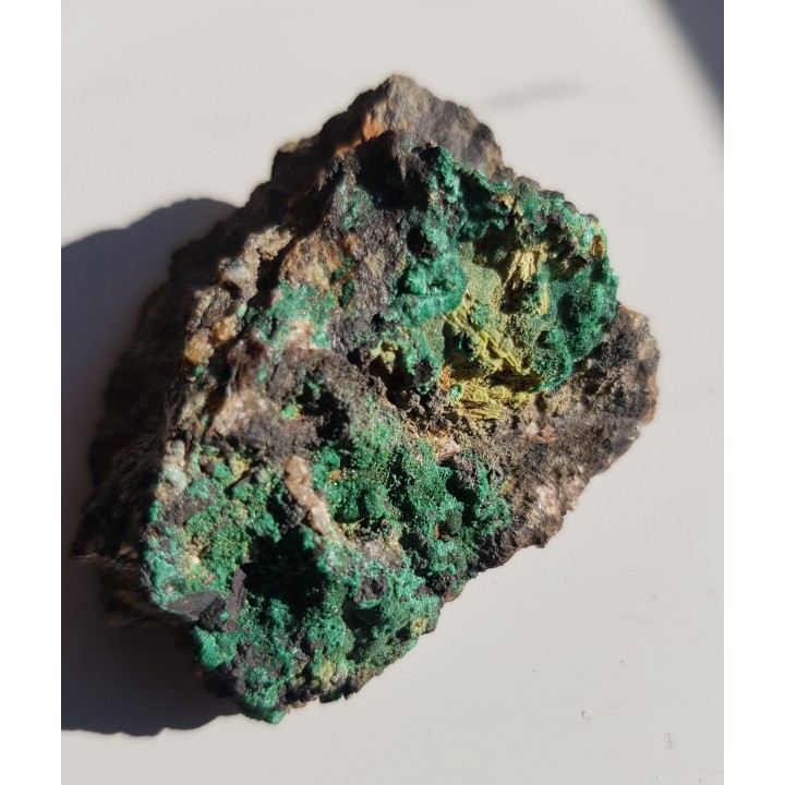 Krystaliczny malachit z Miedzianki sudeckiej