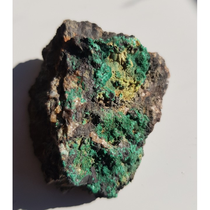 Krystaliczny malachit z Miedzianki sudeckiej