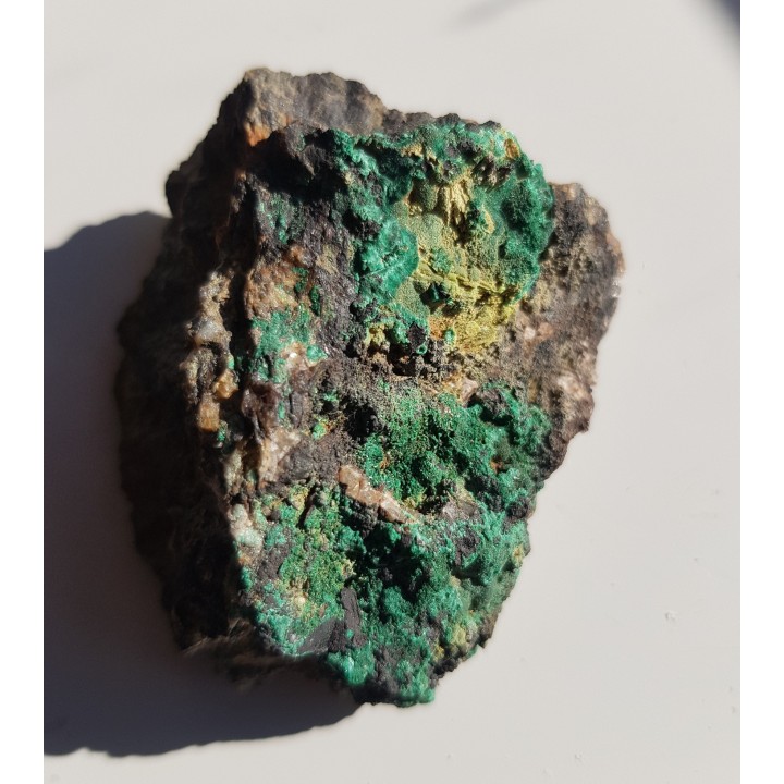 Krystaliczny malachit z Miedzianki sudeckiej