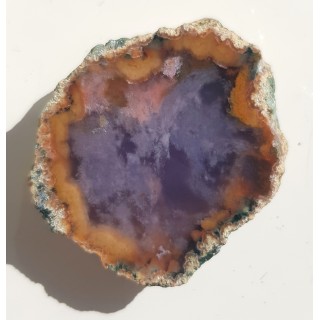 Niespękany, przezroczysty, fioletowy agat