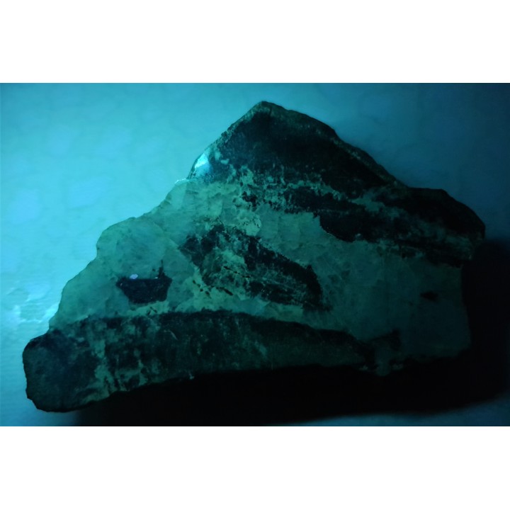 Szelit w kwarcu w amfibolicie piroksenowym z Droszkowa k. Jaszkowej Górnej