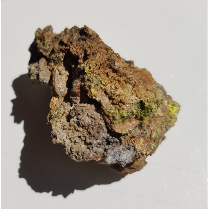 Szczotka kryształów piromorfitu oraz cerusytu z Janowic Wielkich