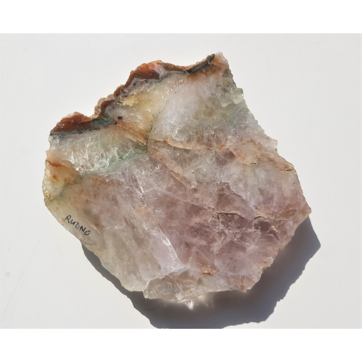 Kwarc różowy i zielony oraz chalcedon z Rudna k. Krakowa