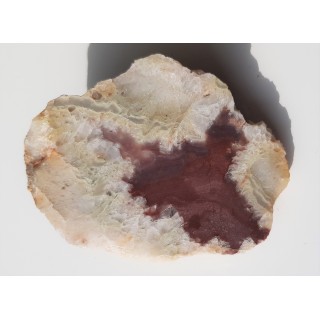 Przekrój przez wypełnioną druzę kwarcową z Czarnowa k. Kamiennej Góry