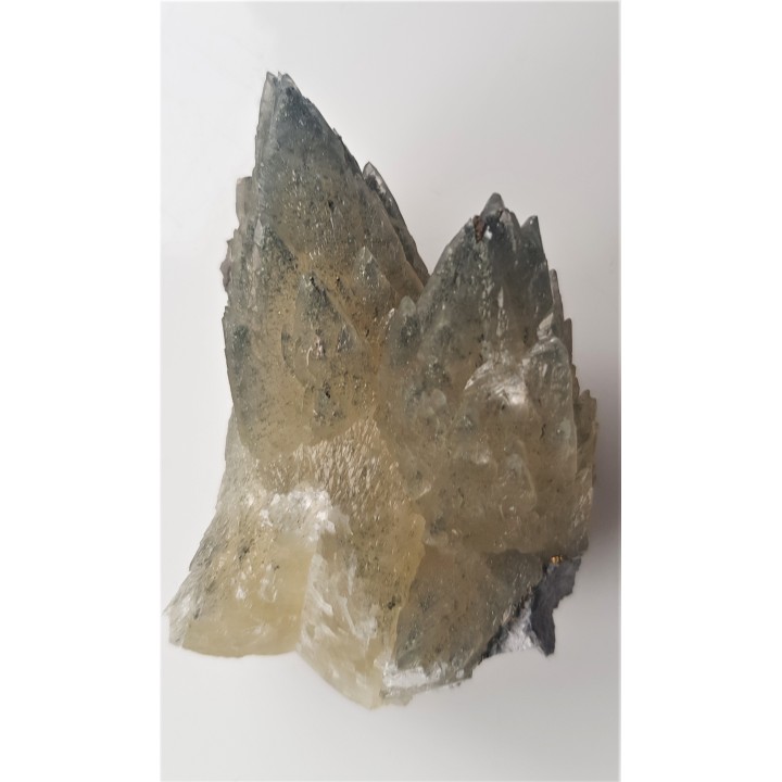 Unikatowe kryształy zielonego kalcytu z pirytem z Lubina