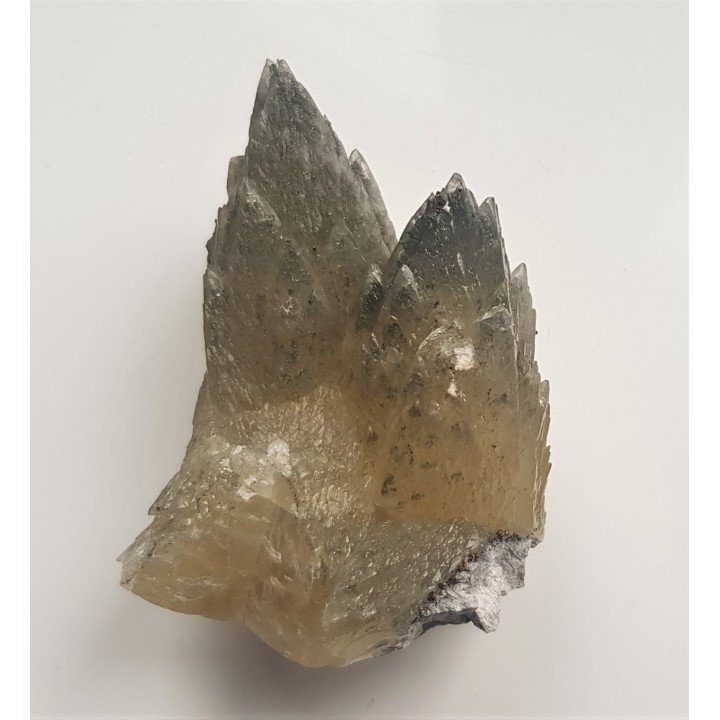 Unikatowe kryształy zielonego kalcytu z pirytem z Lubina