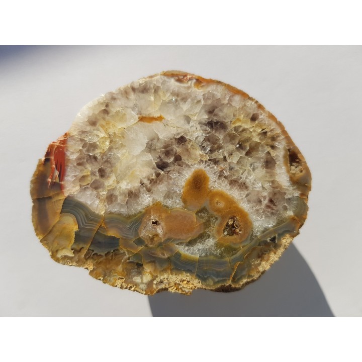 Agat z Bierkowic z aluwiów rzeki Ścinawki