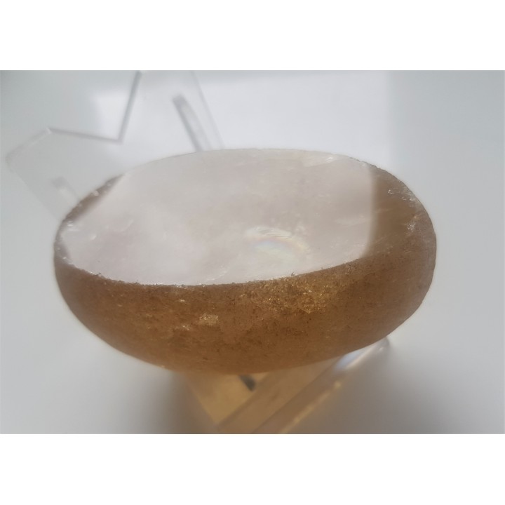 Unikat - otoczak kwarcu dymnego z aluwiów Bobru