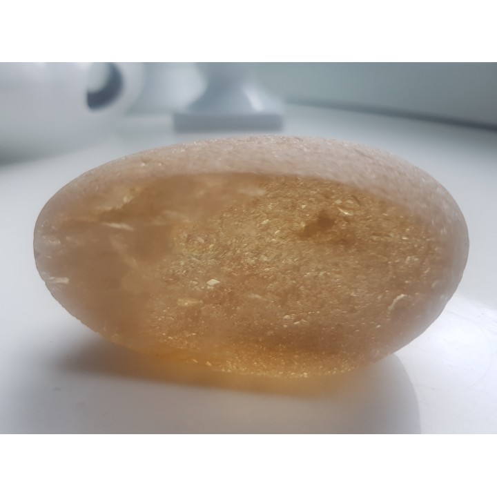 Unikat - otoczak kwarcu dymnego z aluwiów Bobru