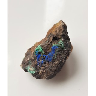 Azuryt i malachit na żelaziaku brunatnym z Gór Kaczawskich