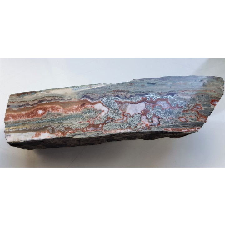 Agat żyłowy z Borówna obficie impregnowany pirytem