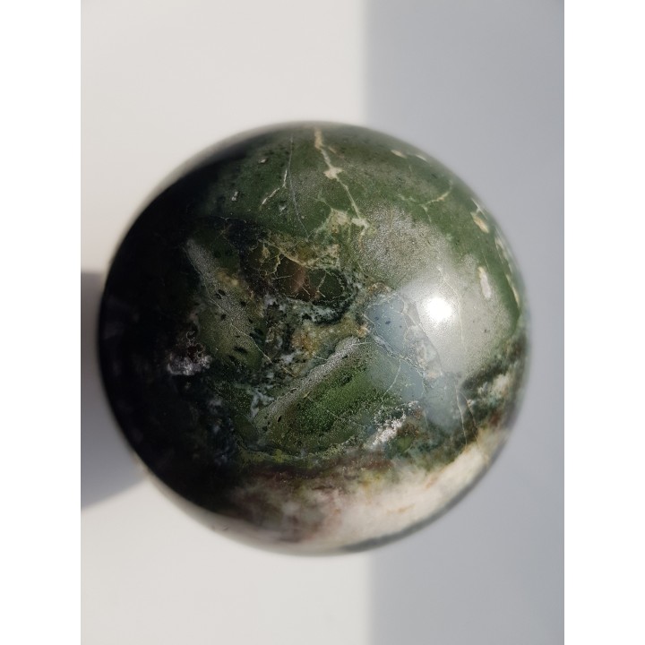 Kula z zielonego jaspisu (eratyk, lubuskie)