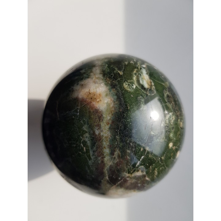 Kula z zielonego jaspisu (eratyk, lubuskie)