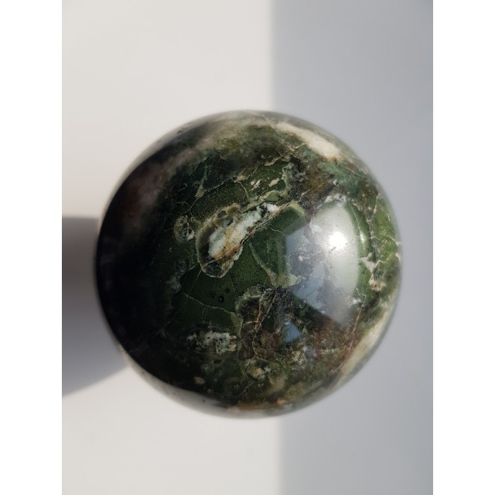 Kula z zielonego jaspisu (eratyk, lubuskie)