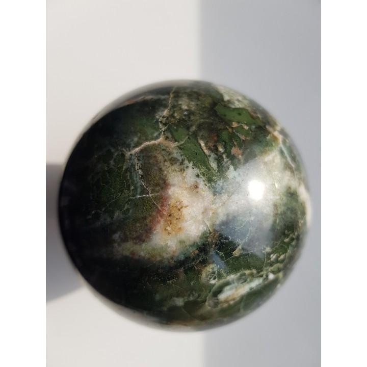 Kula z zielonego jaspisu (eratyk, lubuskie)