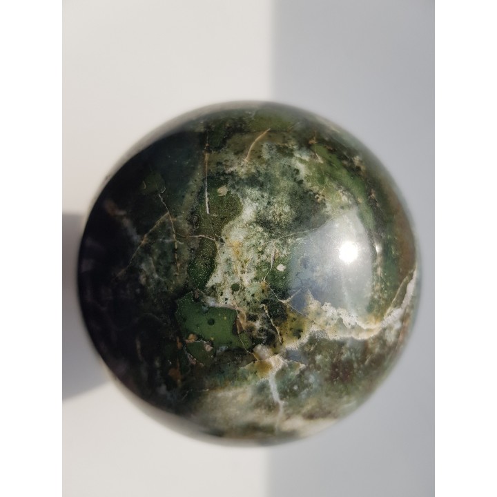 Kula z zielonego jaspisu (eratyk, lubuskie)