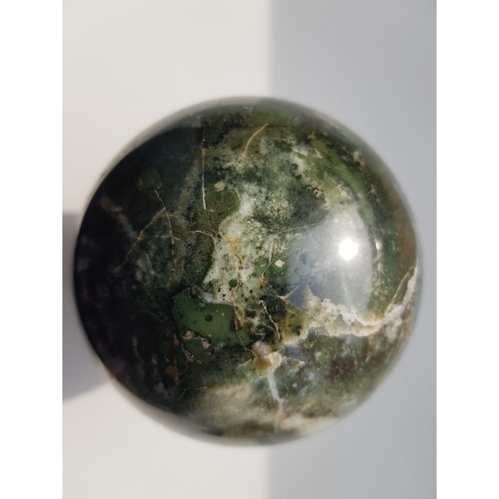 Kula z zielonego jaspisu (eratyk, lubuskie)