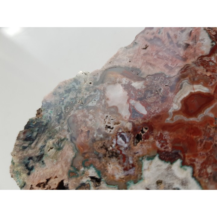 Miedź rodzima w jaspiso-agacie z Sokołowca w Górach Kaczawskich