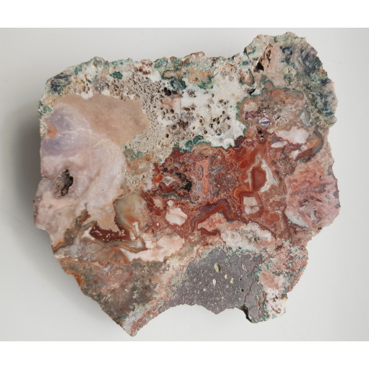 Miedź rodzima w jaspiso-agacie z Sokołowca w Górach Kaczawskich