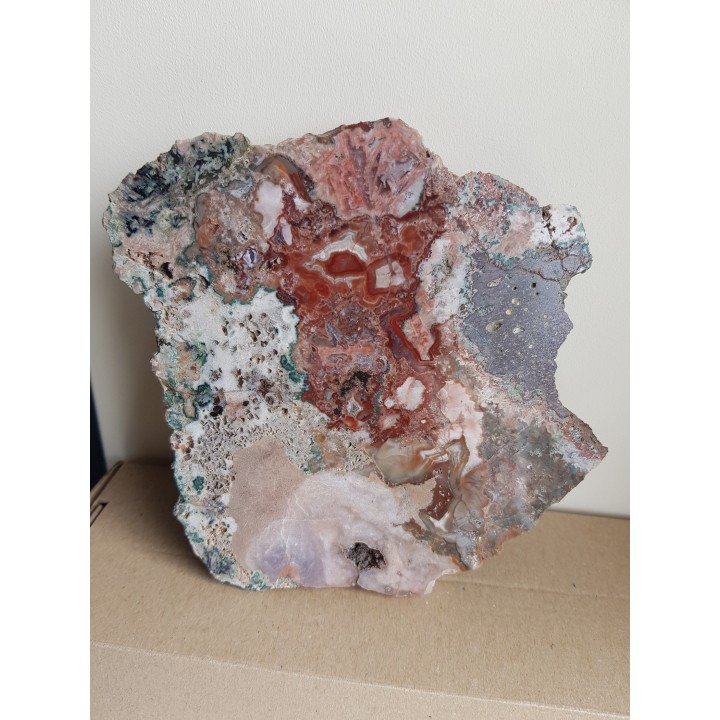 Miedź rodzima w jaspiso-agacie z Sokołowca w Górach Kaczawskich