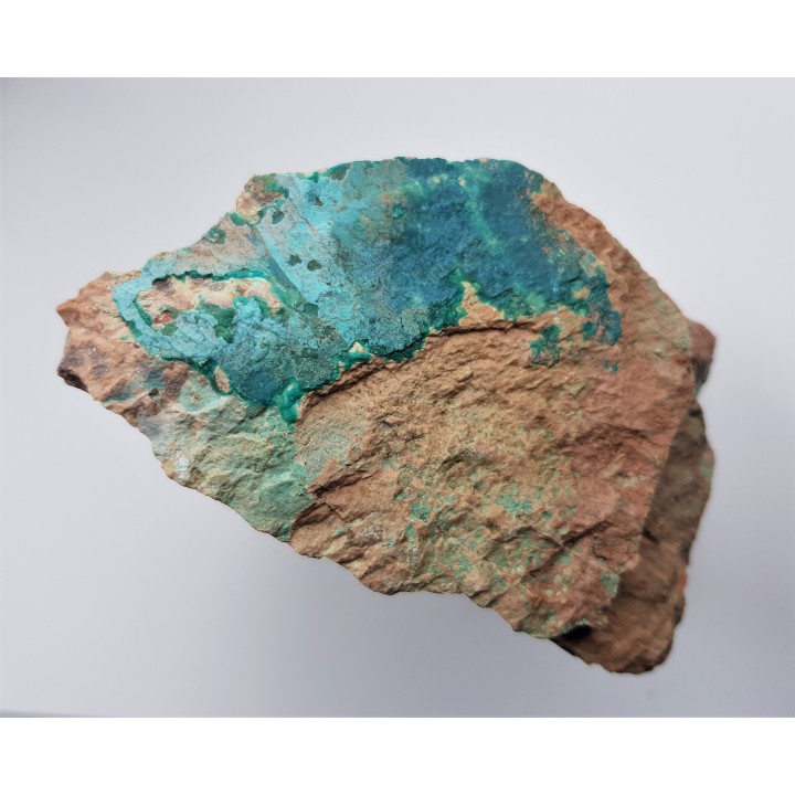 Chryzokola i pseudomalachit na porfirze z Boguszowa-Gorc