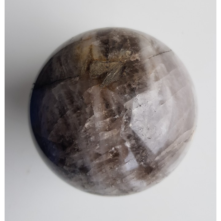 Kula polerowana z kwarcu/kwarcu dymnego z Czerniawy-Zdrój