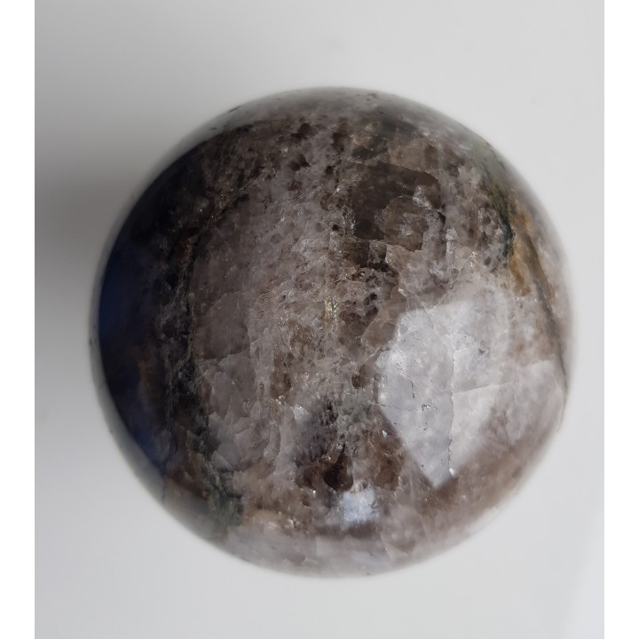 Kula polerowana z kwarcu/kwarcu dymnego z Czerniawy-Zdrój