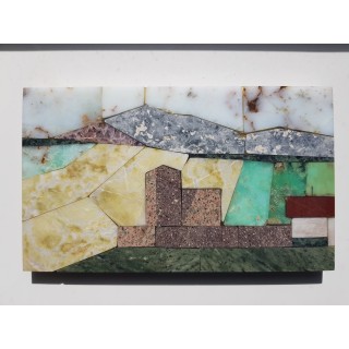 Mozaika z kamieni dolnośląskich, pejzaż dolnośląski