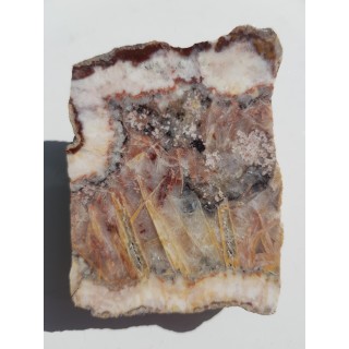 Żyła kwarcowo-kalcytowa z pseudomorfozami z Pławnej