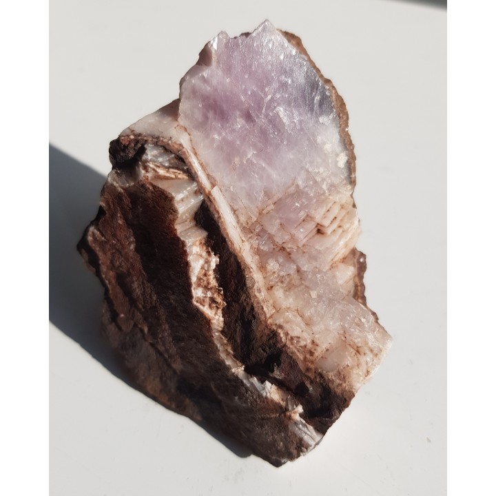 Intensywnie fioletowy kalcyt z Grzęd