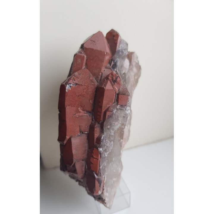 Kwarc żelazisty z pegmatytu w Rudawach Janowickich