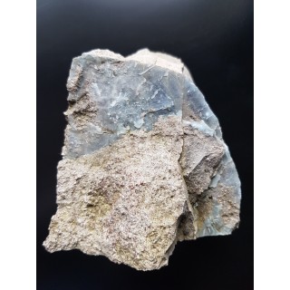 Niebieski foleryt (dickit) jako żyła w jasnym piaskowcu z Nowej Rudy