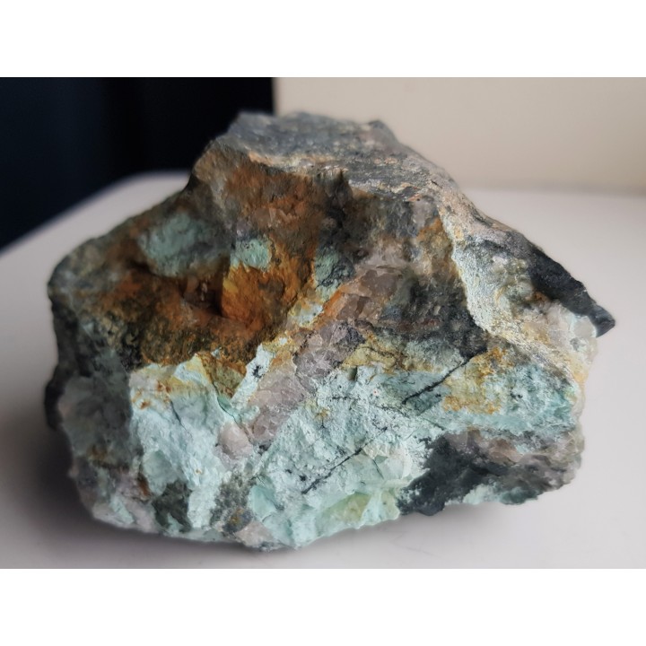 Chryzokola z kop. Einigkeit w Miedziance