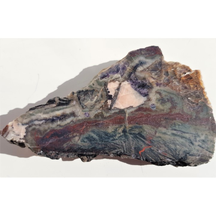 Antozonit, fluoryt zielony oraz hematyt w skarnie z Kowar