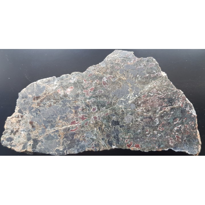 Troktolit, pstrągowiec z iddingsytem z Nowej Rudy - Słupca