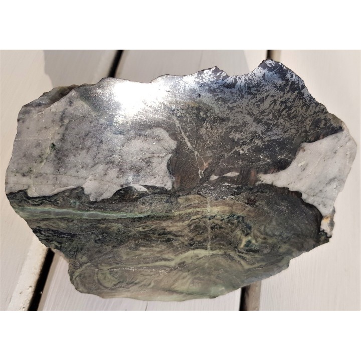 Skarn ze Złotego Stoku z okruszcowaniem i dolomitem