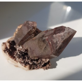 Idealna szczotka kwarców dymnych z Karkonoszy