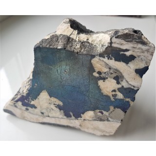 Duży okaz kowelinu w żyle barytowej z ZG Lubin