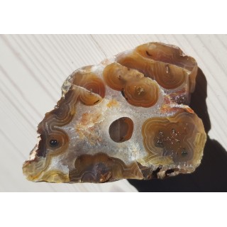 Karneol, agat "rzeczny" z Bobru w Sudetach (river agate)