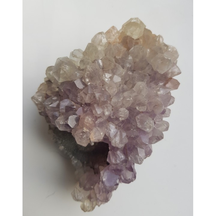 Fioletowo-zielona szczotka kwarcowa z Brazylii