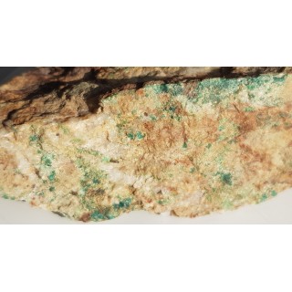 Turkus w żyle kwarcowej z granitów z Sadów k. Sobótki