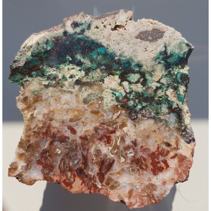 Kupryt i miedź rodzima w jaspiso-agacie z Sokołowca w Górach Kaczawskich