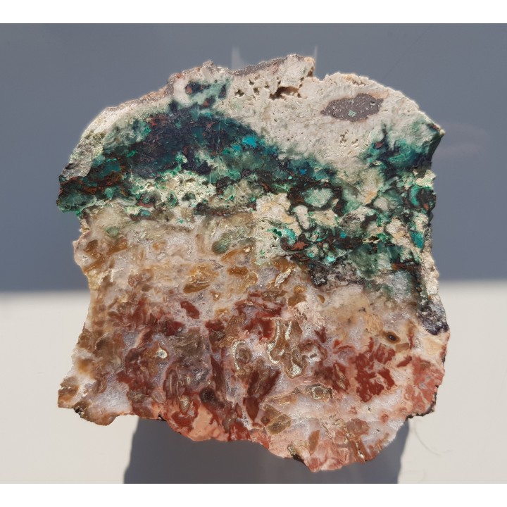 Kupryt i miedź rodzima w jaspiso-agacie z Sokołowca w Górach Kaczawskich