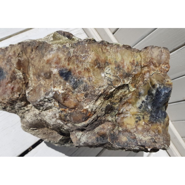 Wielki, muzealny okaz barwnego opalu z Nasławic k. Wrocławia