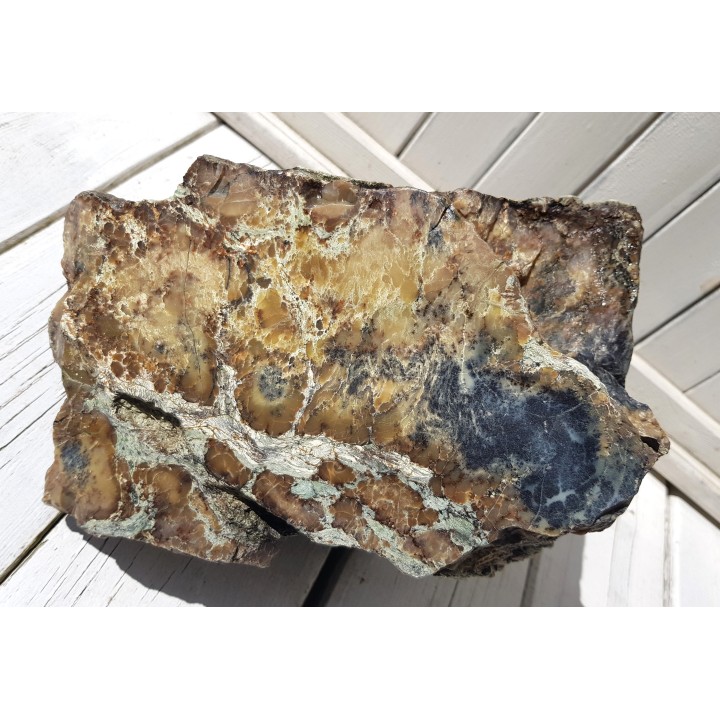 Wielki, muzealny okaz barwnego opalu z Nasławic k. Wrocławia